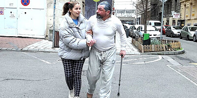 happy day for old mans fat cock