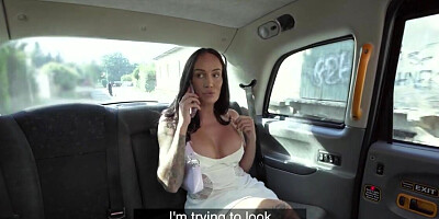 Brunette girl fucks a true stranger and it is something