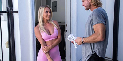 Awesome sideways pose fuck with a hot blonde Andi Avalon