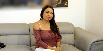 Thick Latina slut sucks cock like a pro and then assumes doggystyle for anal