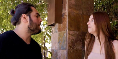 Redheaded girl gets angry and angrily fucks a hot stud