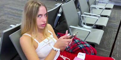 Stepsister with cute braces wants bro's big dick in POV