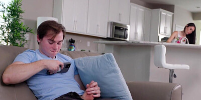 Stepmother wants to fuck this well hung teen fucker