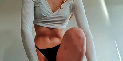 Perfect Butt Redhead Fitness Model Skirt Try on Haul - DLE