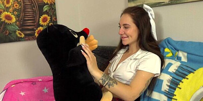 Teen From Bohemia featuring Emma Evans's medium size tits smut
