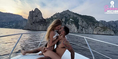 Italian Skipper Fucks American Tourist On His Boat