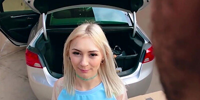 Colorful socks girl getting her pussy jackhammered