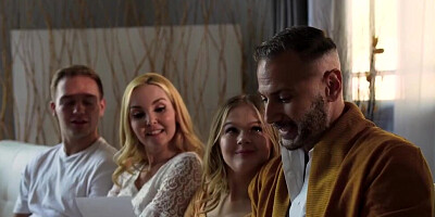 Masked costume party with MILFs, teens, and hot orgasms