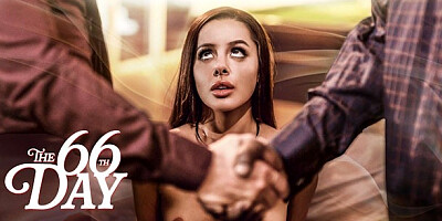 The dazzling redhead became a sex slave and enjoyed a steamy threesome