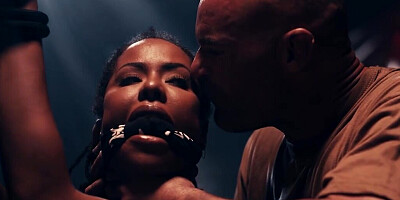 Badass babe on a mission is going to get double stuffed