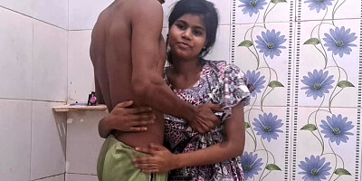 Cute Desi chick with a lovely smile is fucked in the bathroom
