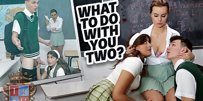 Jessie Rogers & Selina Bentz & Josh Rivers in My Teacher's Horny Intervention - InnocentHigh