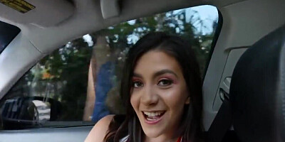 Brunette's bunk bed foray into hardcore fucking in HD