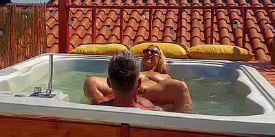 Sexy Blonde Amateur Mature Wife Enjoys Naked Games Outdoors