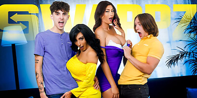 SWAPPZ - My Buddy and I Played a Game of Truth or Dare Twister and We Ended up Fucking Our Stepmoms!