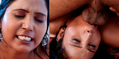 Desi Indian girl was fingering her pussy while watching porn on the phone, then her friend got her fucked by her boyfriend