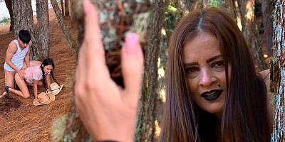 THE SORCERESS OF THE FOREST FUCKS ME AFTER WATCHING ME FUCK MY STEPSISTER