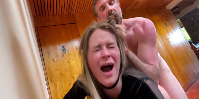 Jade Kink, Linda Blonde And Admin Kink - Sexy Blonde Teen 18+ Sucks And Fucks Big Cock In Church 10 Min