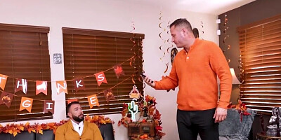 Thanksgiving and fuck giving session with two teens