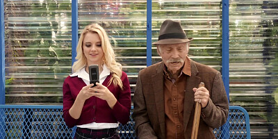 Petite sweetheart Riley Star has sex in front of her grandpa