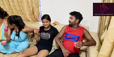 Hot Desi Indian Couple Behind Cute Sex