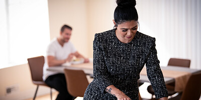 Dana Vespoli feels bored so she calls Codey Steele