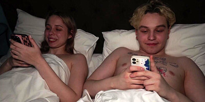 Adorable beauty rides me before going to bed