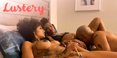 Lissome Jet Setting Jasmine and King Noire's pregnant dirt