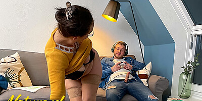 Curvy Stepmom Dirty Priscilla Tries To Cure Her Stepson's Gaming Addiction