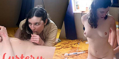 Good-looking goomah's blowjob video