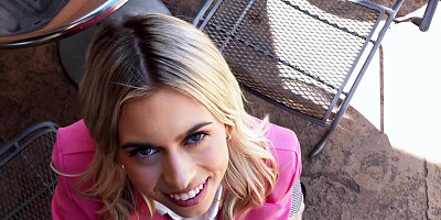 POV spanking for skinny babe Jill Kassidy