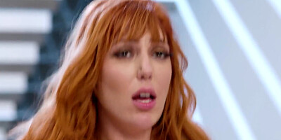 Latino teen is having sex with a busty redheaded cougar