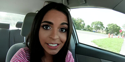 Amateur sex on the street with young Latina Vienna Black