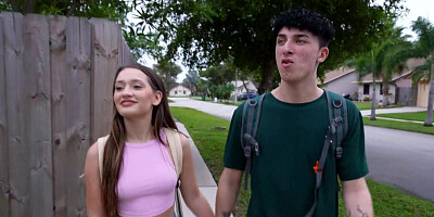 Horny teen Sera Ryder invites her bf to her place to fuck