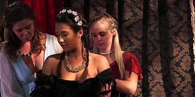 Horny king comes to fuck his favorite concubine's wet pussy