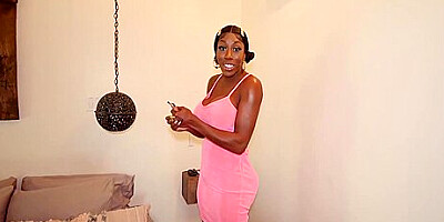 Ebony Mistique Looks Extra Erotic With Dick On Her Tits