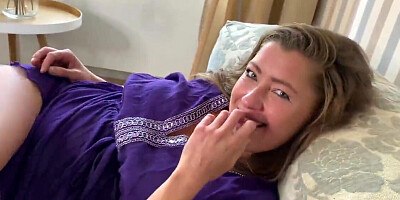 Horny MILF begs for a good old dick treatment in her twat