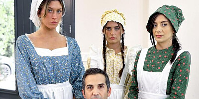 Watch sneaky Natalie Brooks and Addison Vodka's movie