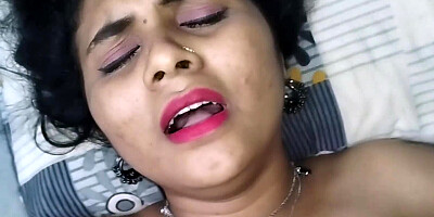 Close angles of a busty Indian MILF getting licked