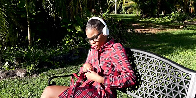 POV amateur sex outdoors with sweet Arie Faye