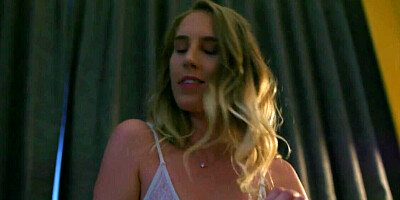 Cute blonde secretary takes a BBC after a long working day