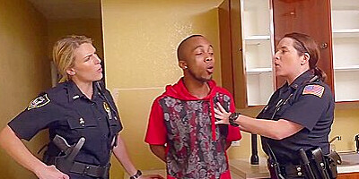Joslyn Jane - Two Police Milfs Fucked Hard By A Black Thief