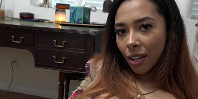 Horny teen likes to deepthroat a big dick after school