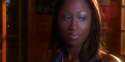 A Mysteruous Man Makes The Slender Ebony Cum Bouncing On His Shaft
