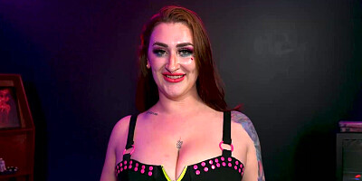 Avalon Mira and a bald man are getting frisky together