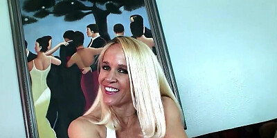 Horny blonde gets fucked rough in all her dirty holes