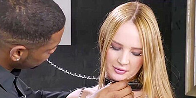 Deepthroats Big Black Cock And Gets Fucked Hard With Darrell Deeps And Kaisa Nord