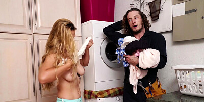 Sweet babe Sloan Harper seduces a stud and gets fucked