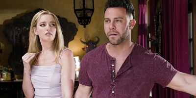 Two hot nymphs enjoy sucking and riding their friend's dick