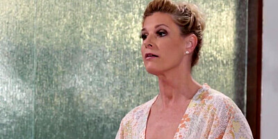 Sexy mature blondes pleasure each other's bodies during FBSM